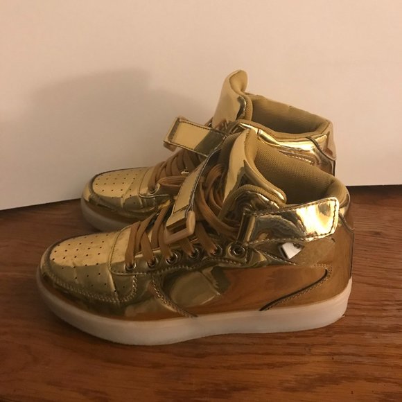 Odema Shoes Fashion Gold Stylish Gym Shoes Poshmark